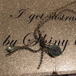 Peacock necklace